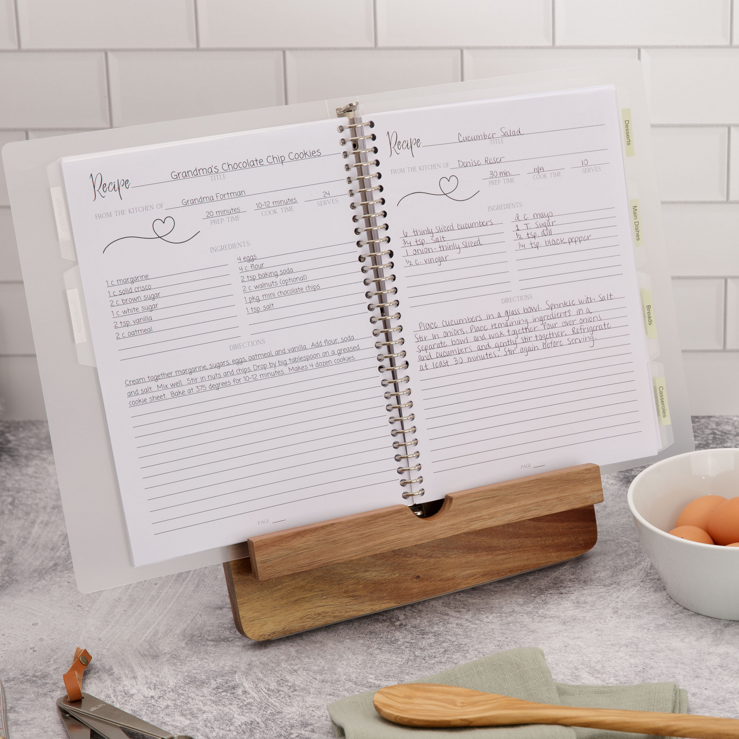 Recipe Book to Write in Your Own Recipes | Recipe Binder