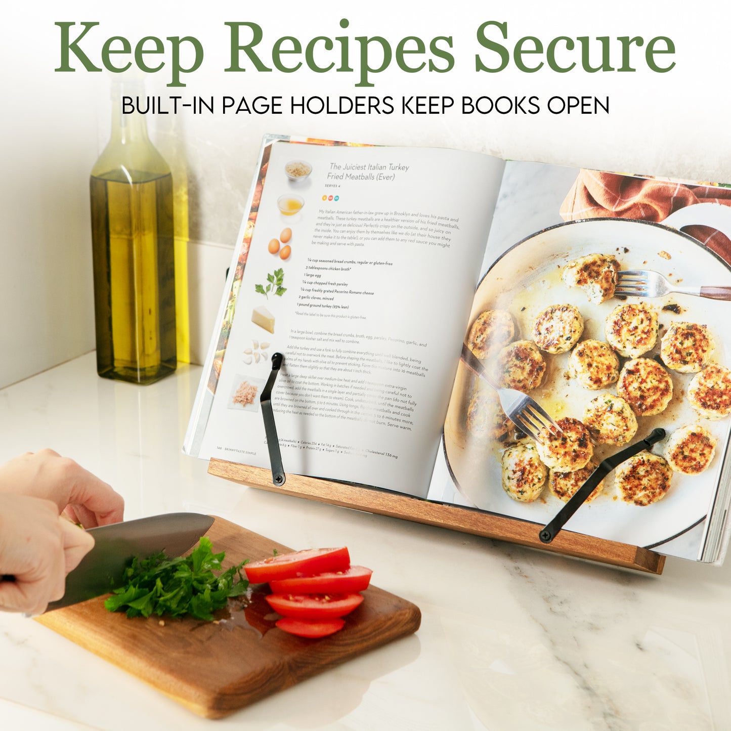 Cookbook Stand for Kitchen Counter